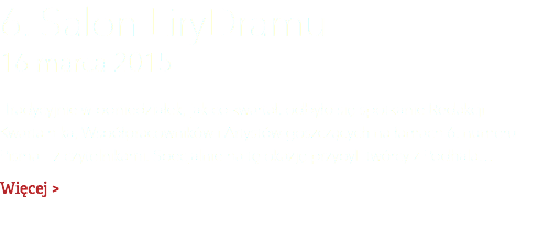 6. Salon LiryDramu 16 marca 2015 Tradycyjnie w poniedziałek, jak co kwartał, odbyło się spotkanie Redakcji Kwartalnika, Współpracowników i Artystów goszczących na łamach 6. numeru Pisma – z czytelnikami. Specjalnie na tę okazję przybyli twórcy z Podhala… Więcej >